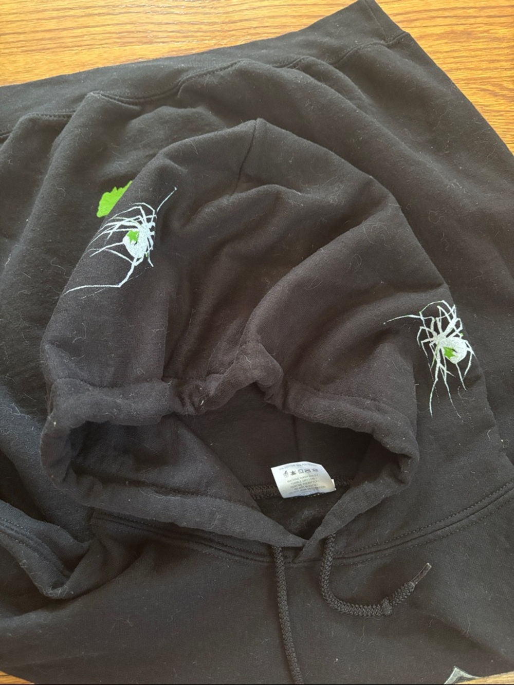Deadly Doll Graphic Hoodie with Green Accent - - Picture 3 of 3
